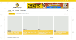 Desktop Screenshot of petsblogroll.com
